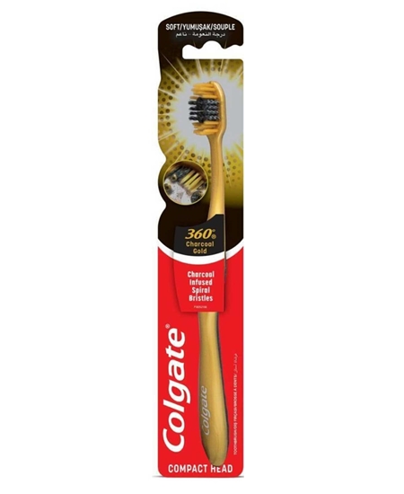 Picture of Colgate Diş Macunu 50 ml Optik White Aktif Kömür + 360 Gold Diş Fırçası Hediyeli