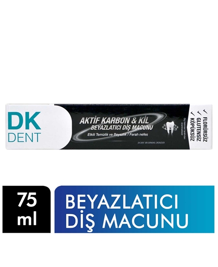 Picture of DK Dent Diş Macunu 75 ml Aktif Karbon & Kil Beyazlatıcı