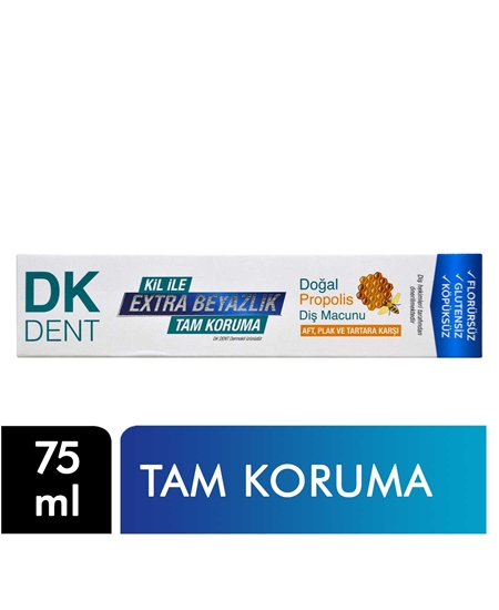 Picture of DK Dent Diş Macunu 75 ml Kil & Propolis Ekstra Beyazlık Tam Koruma