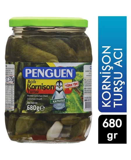 Picture of Penguen Kornişon Turşu 680 gr Acı