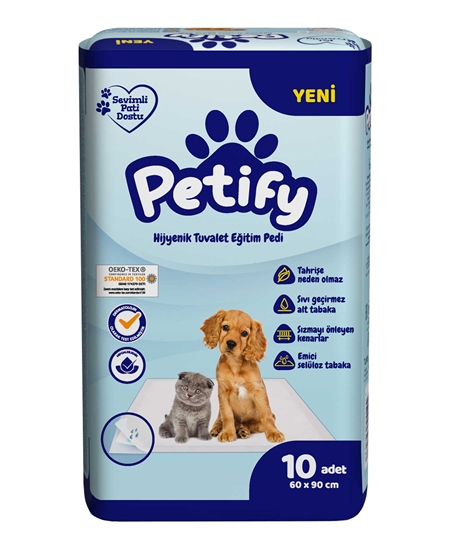 Picture of Petify Evcil Hayvan Tuvalet Eğitim Pedi 60x90 10'lu Paket