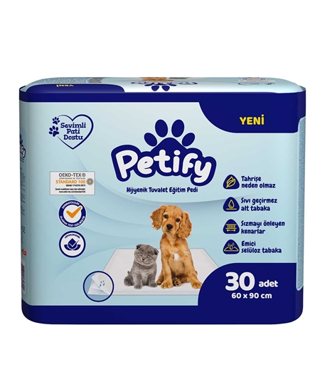 Picture of Petify Evcil Hayvan Tuvalet Eğitim Pedi 60x90 30'lu Paket