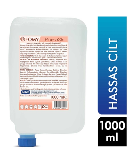 Picture of Fomy Köpük Sabun 1000 ml X 12'li Koli Hassas Cilt