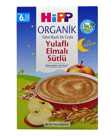 Picture of Hipp Tahıl Bazlı Ek Gıda Yulaflı Elmalı İyi Geceler 250 g