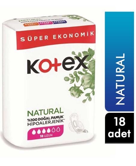 Picture of KOTEX NATURAL ULTRA QUADRO UZUN (18X12)