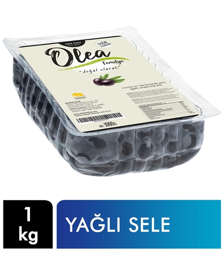 Picture of Olea Familya Siyah Zeytin Vakumlu 1000 g X 12'li Koli Yağlı Sele