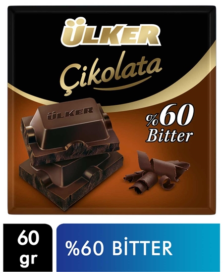 Picture of p- Ülker Çikolata 60 gr X 6'lı Paket %60 Bitter