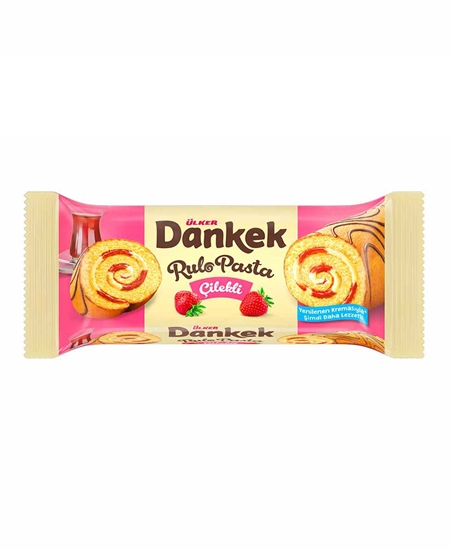 Picture of p- Ülker Dankek Rulo Pasta 235 gr X 8 'li Paket Çilekli