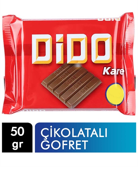 Picture of p- Ülker Dido Çikolatalı Gofret Kare 50 g X 12'li Paket