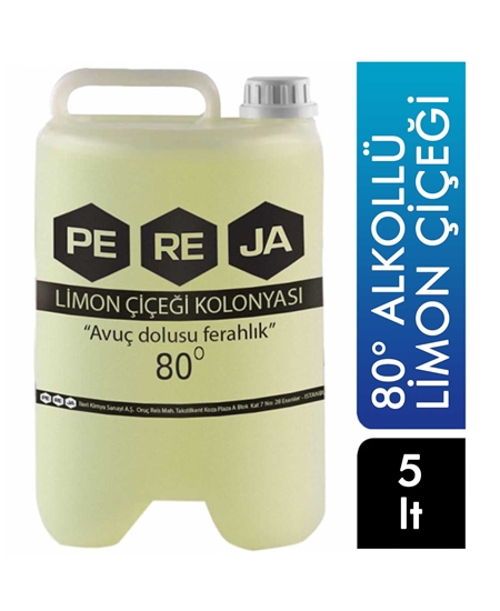 Picture of Pereja 80° Alkollü Kolonya 5000 ml X 4'lü Koli Limon Çiçeği