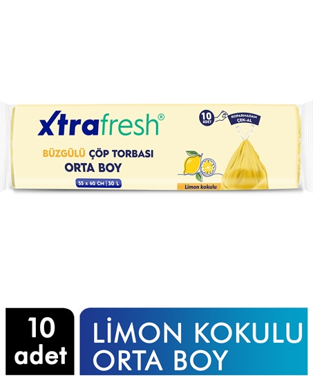 Picture of Xtrafresh Orta Boy Çöp Torbası Limon Kokulu 55x60 10 Adet