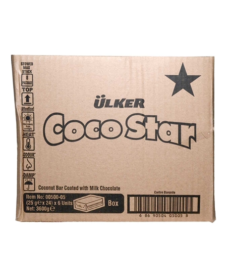 Ülker,Ülker Cocostar 25 gr 24'lü Paket,aburcubur ürünleri,abur cubur çeşitleri,çikolata ürünleri,çikolata çeşitleri,çikolata fiyatları,gıda ürünleri,toptan satın al,toptantr,toptan mağazacılık