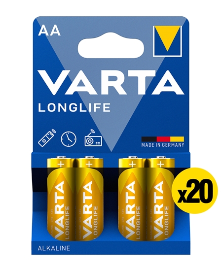 Picture of Varta Longlife Alkalin AA Kalem Pil 4x20 li