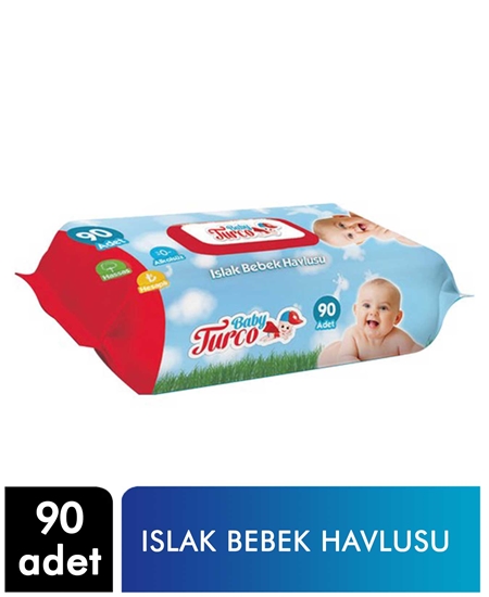 Picture of Baby Turco Bebek Islak Havlu 90'lı Paket