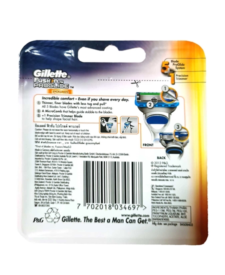 Picture of Gillette Fusion Proglide Power Blade 6'S - EU PACK