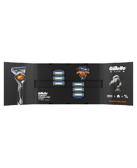 Picture of Gillette Fusion Proglide Power Refill Blade 8's Cardboard