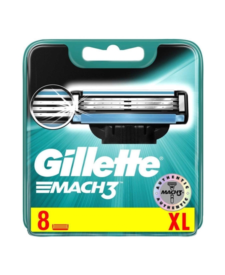 Picture of Gillette Mach3 Refill Blade 8's - EU PACK