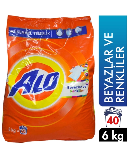 Picture of Alo Matik Toz Çamaşır Deterjanı 6 Kg Beyazlar & Renkliler