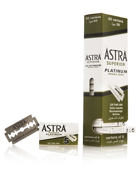 Picture of Astra Platinium Shaving Blade Double Edge 100's