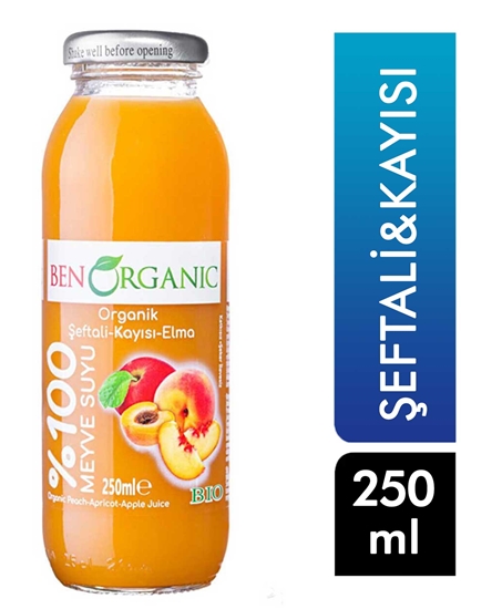 Picture of BenOrganic Organik Kayısı & Şeftali & Elma Suyu 250 ml