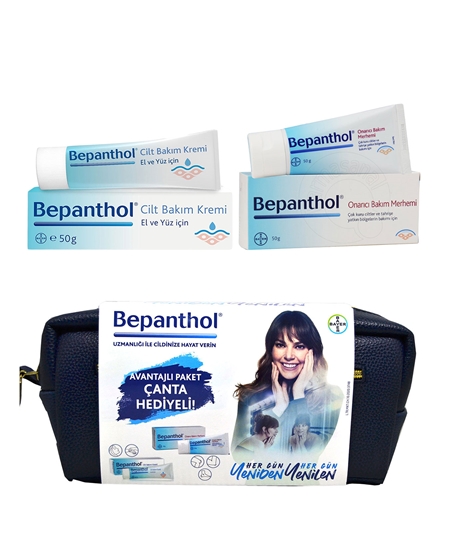 Picture of Bepanthol Cilt Bakım Kremi 50 gr + 50 gr Onarıcı Bakım Kremi Avantajlı Paket Çanda Hediyeli