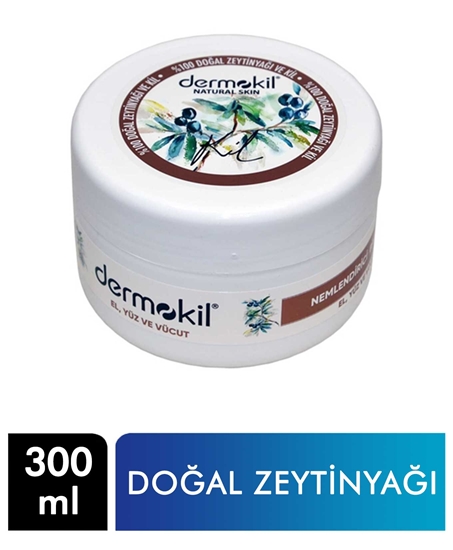 Picture of Dermokil El, Yüz ve Vücut Bakım Kremi 300 ml Doğal Zeytinyağı & Kil Nemlendirici
