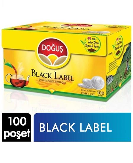 Picture of Doğuş Demlik Poşet Çay 100 Poşet X 16'lı Koli Black Label