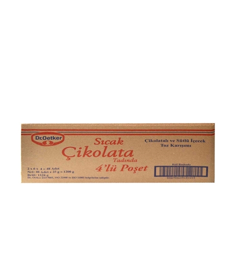 Dr Oetker,Dr Oetker Sıcak Çikolata Tadında 25gr 4 Adet,sıcak kahve,kahveler,kahve fiyatları,sıcak kahve fiyatları,çikolatalı kahve fiyatları,toptan satın al,toptantr