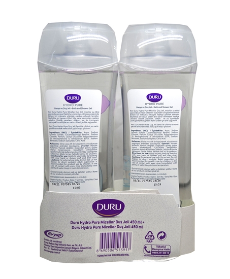 Picture of Duru Duş jeli 450 ml + 450 ml Hydro Pure Micellar