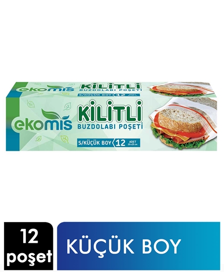 Picture of Ekomis Kilitli Buzdolabı Poşeti Küçük Boy 12'li