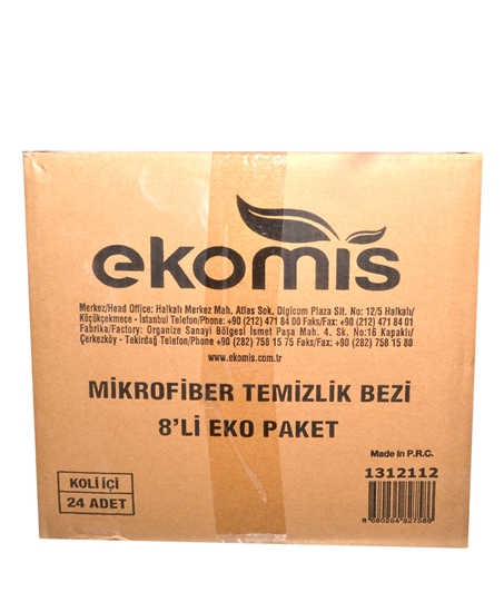 Picture of Ekomis Mikrofiber Temizlik Bezi 8'li Eko Paket