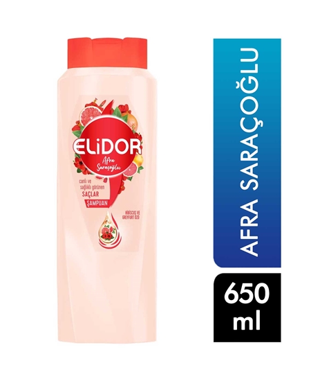 Picture of Elidor Şampuan 650 ml Canlı ve Sağlı Görünen Saçlar Afra Saraçoğlu