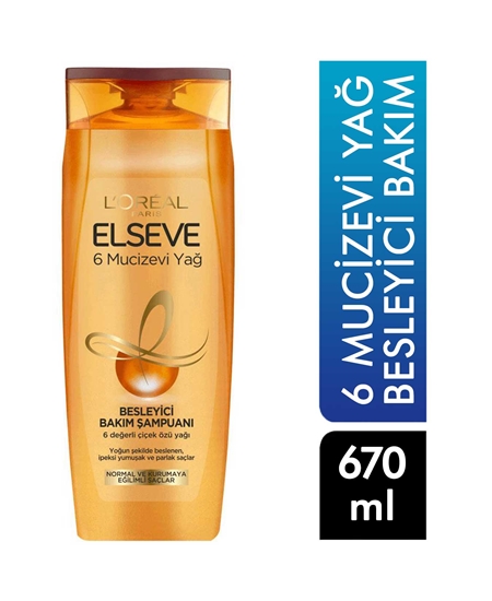 Picture of ELSEVE 670 ML ŞAMPUAN*6 Mucizevi Yağ Besleyici