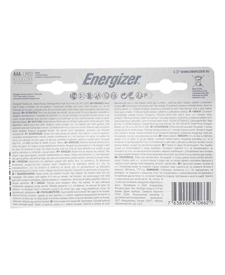 Picture of Energizer Alkaline Power İnce Kalem AAA 8 Li Pil  - LR03