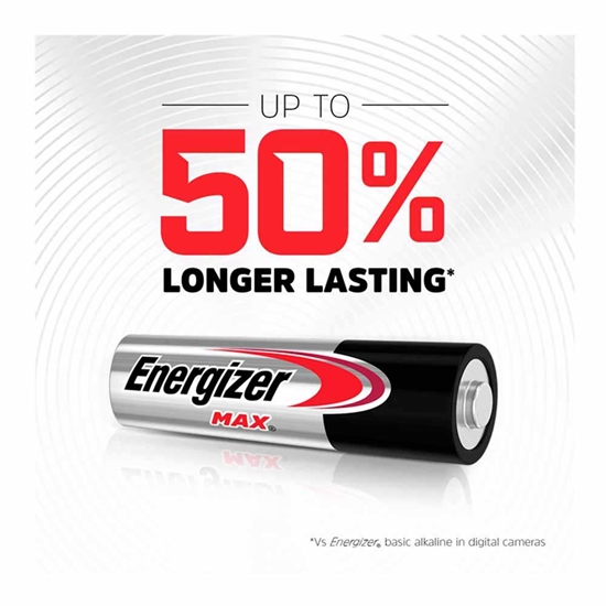 Picture of Energizer Max Alkali İnce Kalem Pil 2'li Kart AAA 1.5 Volt