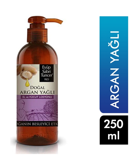 Picture of Eyüp Sabri Tuncer Doğal Losyon 250 ml Argan Yağlı El ve Vücüt Losyonu Pet Şişe