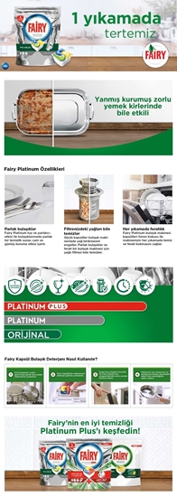 Picture of Fairy Platinum Dishwasher Detergent Capsule 65 Wash X 3's Case Special Edition