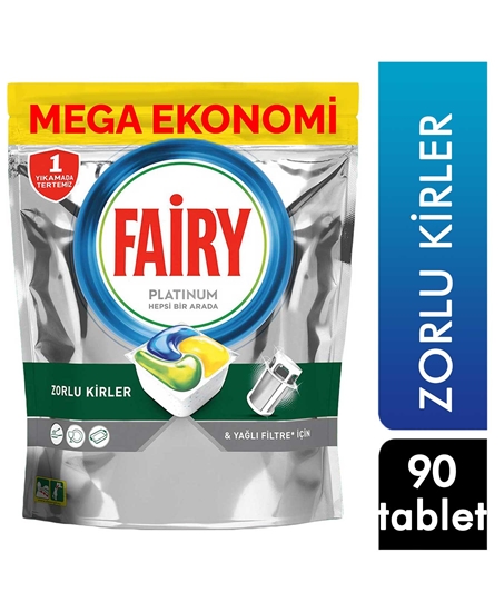 Picture of Fairy Dishwasher Detergent Capsule Platinum 90's*2 Lemon