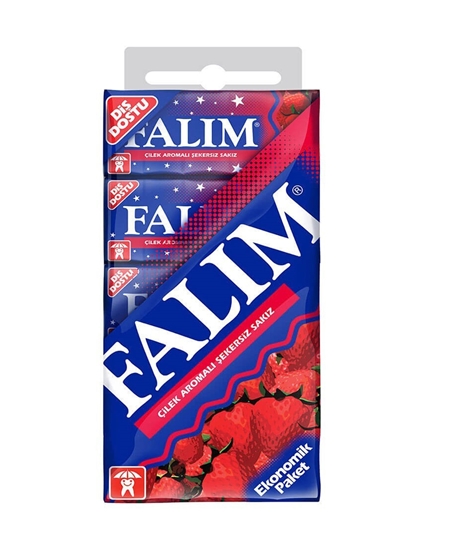 Picture of Falım Sakız 5X5 20'li Paket Çilek Aromalı Şekersiz