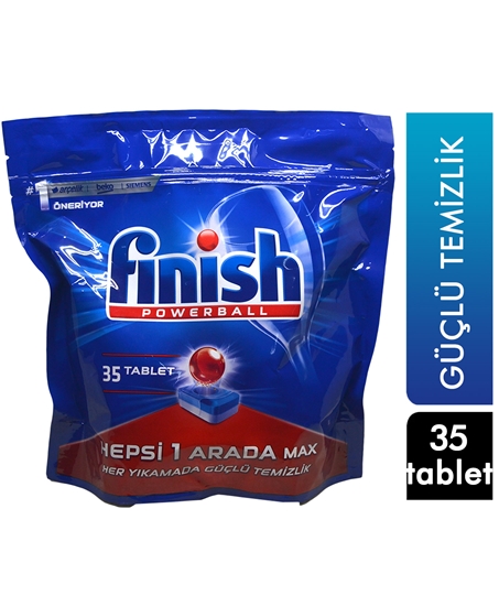 Picture of Finish Powerball Washing Machine Tabs 35's - All in One