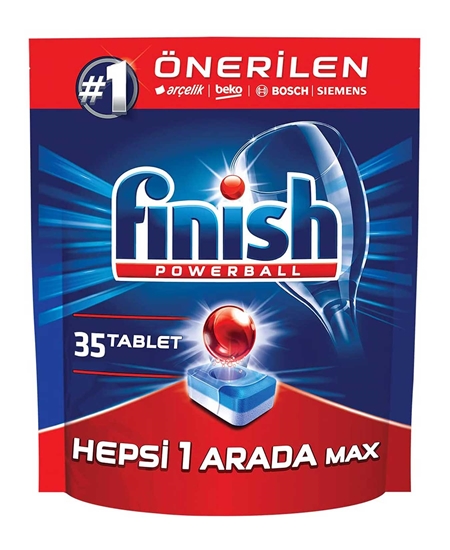 Picture of Finish Powerball Washing Machine Tabs 35's - All in One