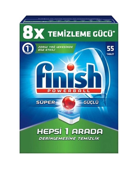 Picture of Finish Powerball Dishwasher Tabs 55's All in One