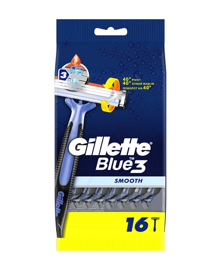 Picture of Gillette Blue3 Smooth Razor Blade 16's