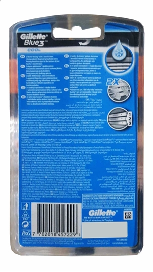 Picture of Gillette Blue3 Disposable Razor 3's Cool Blister Pack