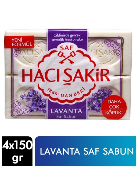 Picture of Hacı Şakir Banyo Sabunu 4x150 gr Lavanta