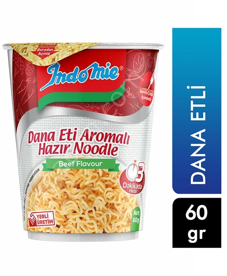 Picture of İndomie Dana Eti Çeşnili Noodle 60 g X 24'lü Koli