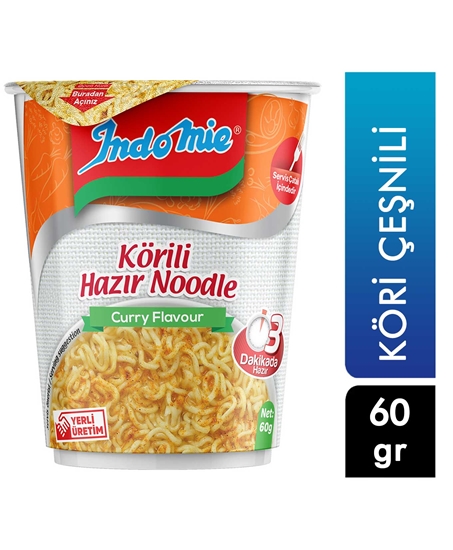 Picture of İndomie Köri Çeşnili Noodle 60 g X 24'lü Koli