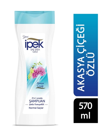 Picture of İpek Şampuan 570 ml Normal Saçlar Akasya Özlü 2 in 1