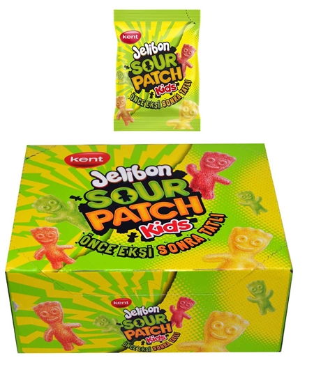 Picture of Jelibon Yumuşak Şekerleme 40 gr X 16'lı Paket Sour Patch Karışık Meyve Aromalı