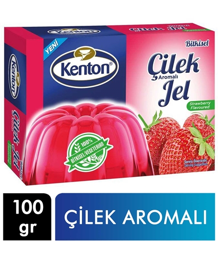 Picture of Kenton Bitkisel Jel 100 g X 12'li Koli Çilek Aromalı